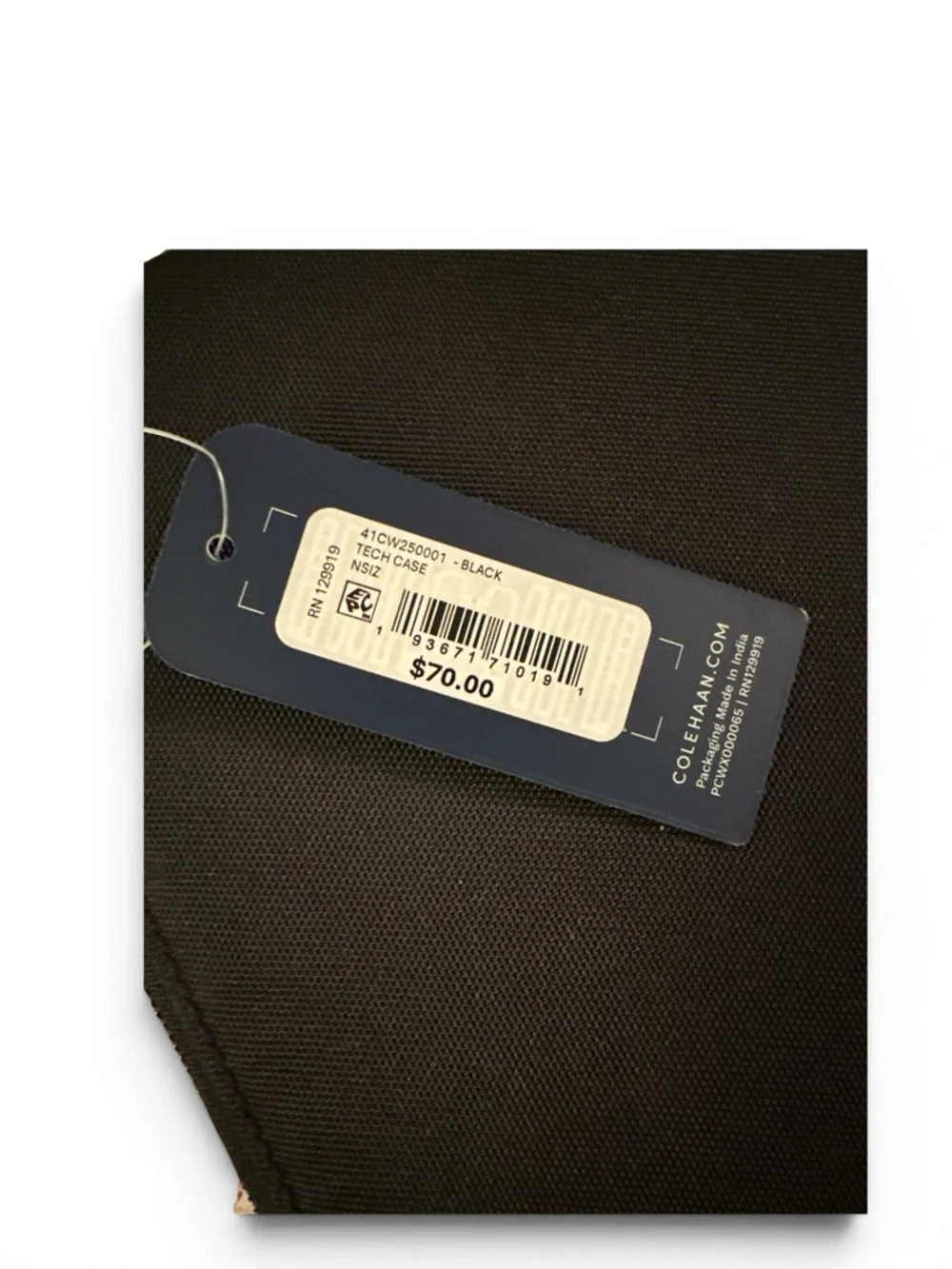 NWT Cole Haan Men’s Tech Case Black